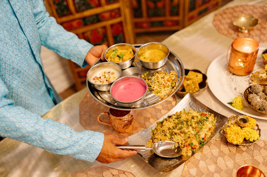 Festive Indian meal service